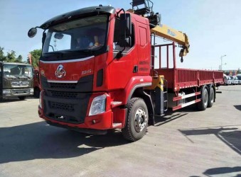 新疆客戶(hù)購(gòu)買(mǎi)東風(fēng)后八輪隨車(chē)吊